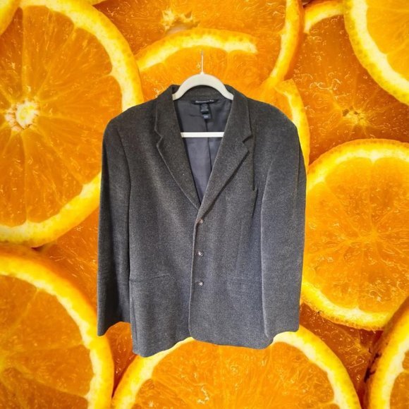 Claiborne Made In Italy Black Suit Jacket Size 42r